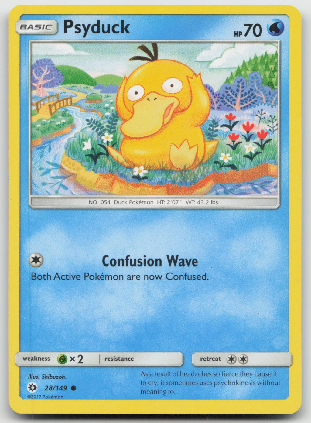 Psyduck Common SM Base Set 28/149 LP