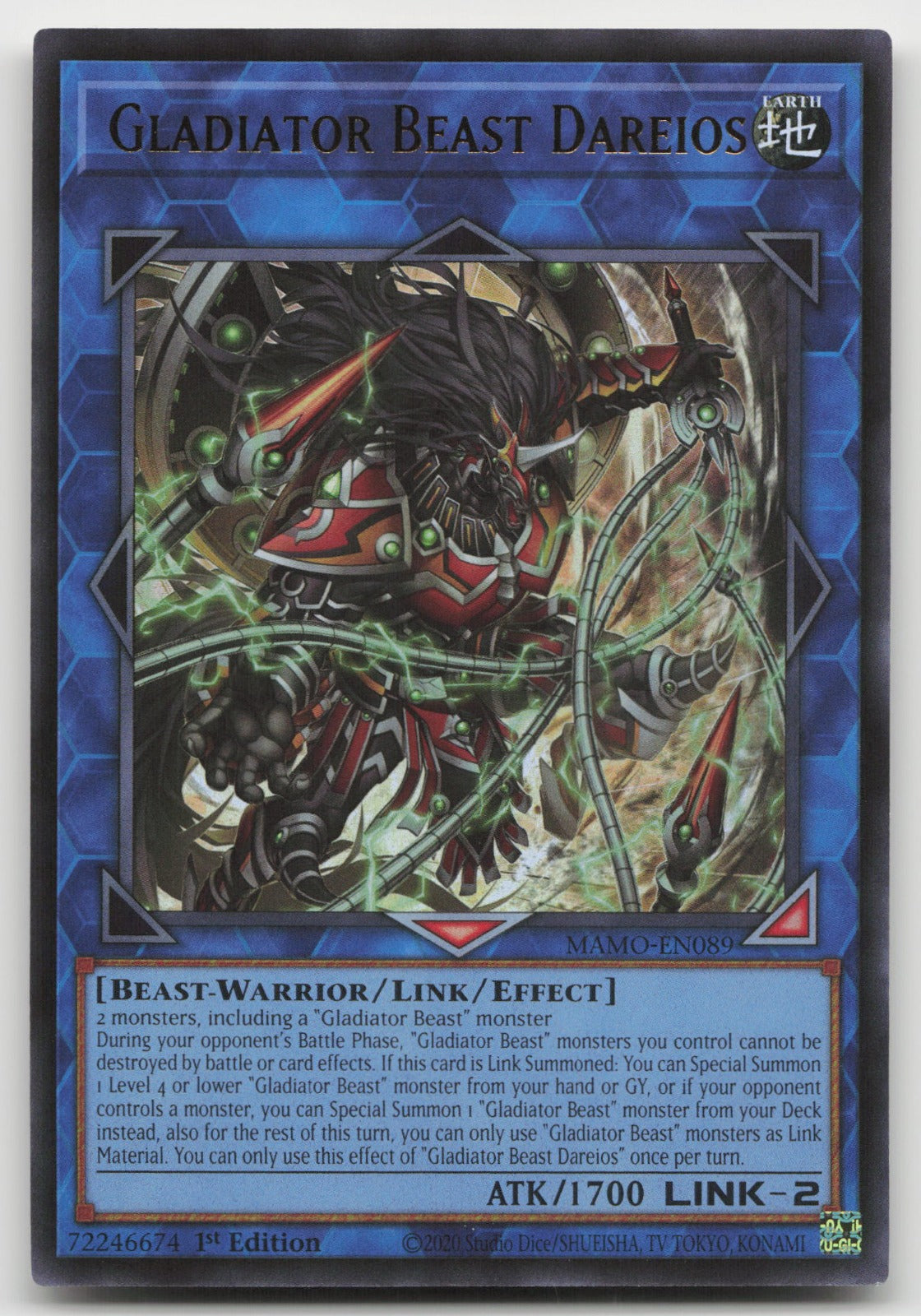 Gladiator Beast Dareios 1st Ultra Rare Magnificent Monsters MAMO-EN089 NM