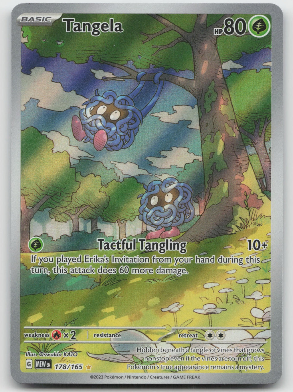 Tangela Holo Illustration Rare SV: Scarlet & Violet 151 178/165 NM