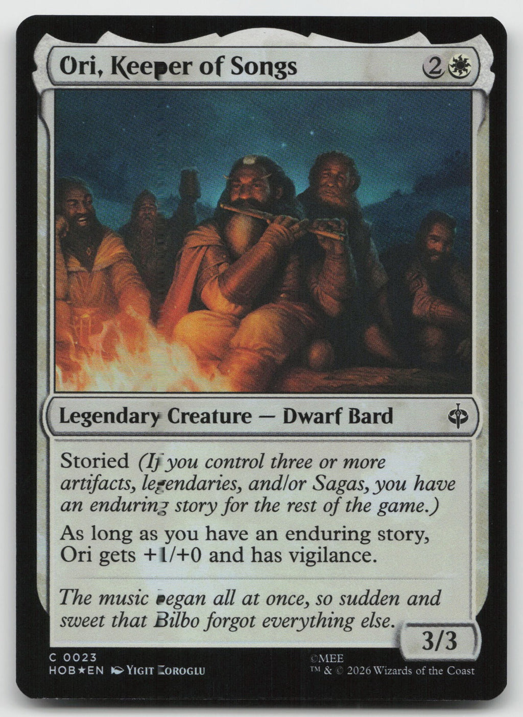 Ori, Keeper of Songs C Foil The Hobbit 23 NM