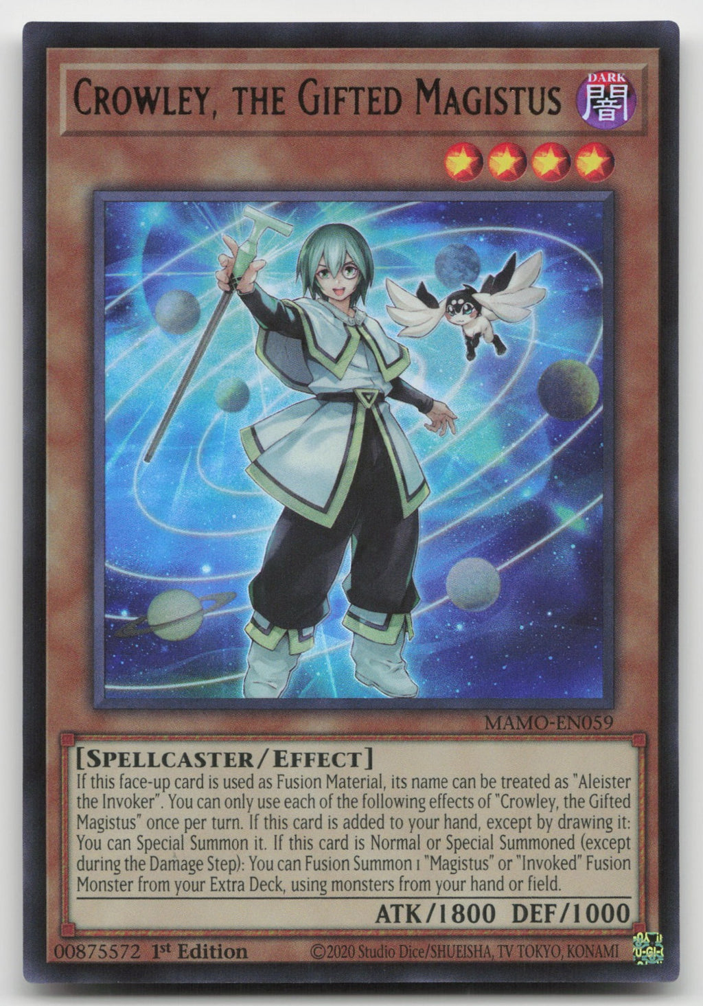 Crowley, the Gifted Magistus 1st Ultra Rare Magnificent Monsters MAMO-EN059 NM