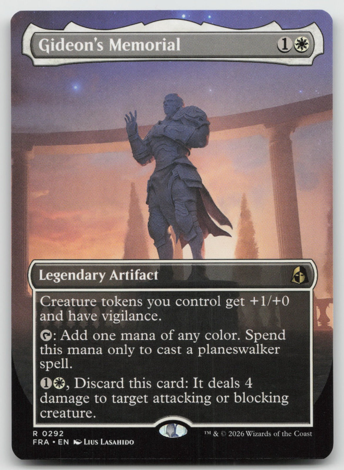 Gideon's Memorial (Borderless) R Reality Fracture 292 NM