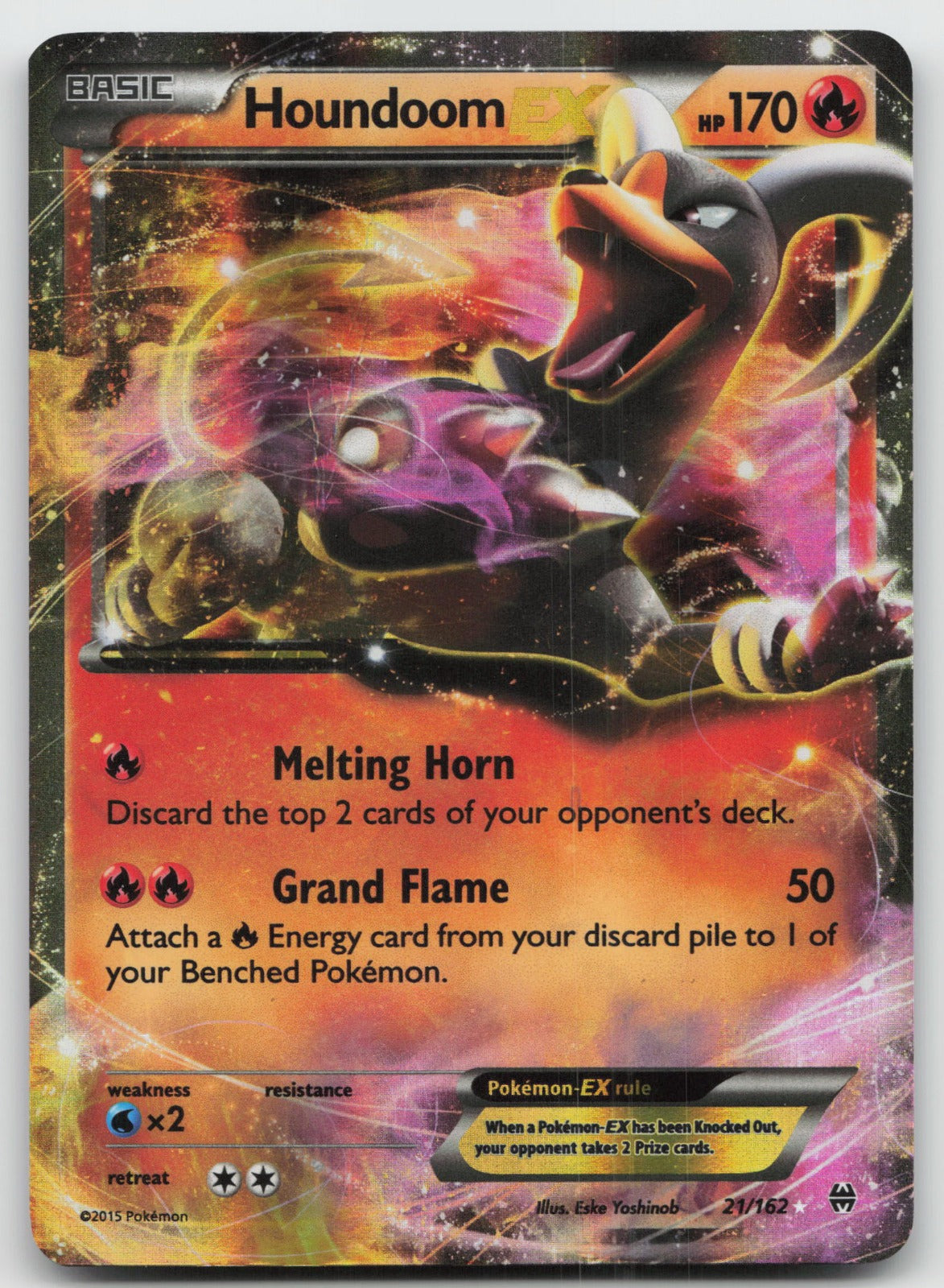 Houndoom EX Ultra Rare XY - BREAKthrough 21/162 DMG