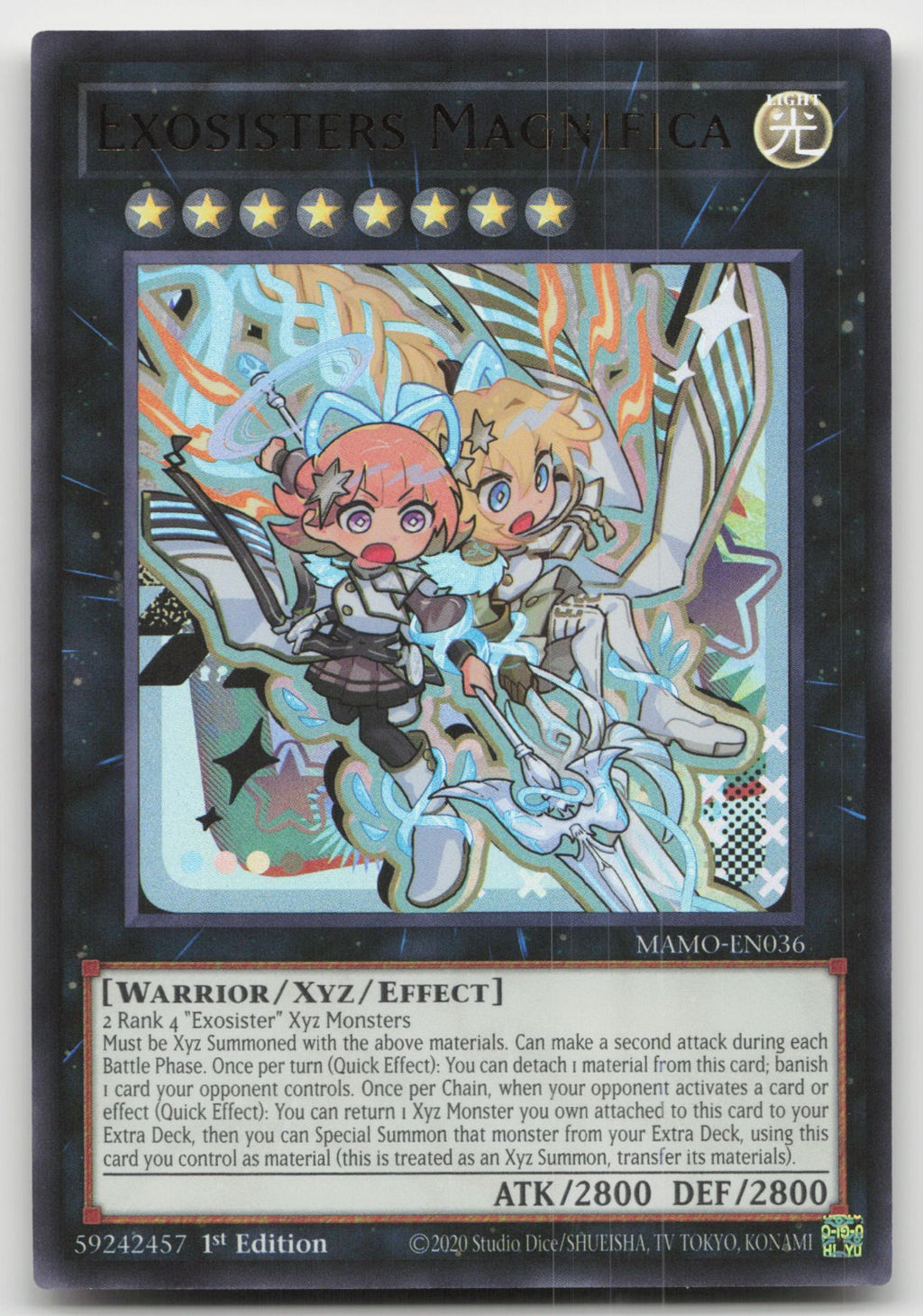 Exosisters Magnifica 1st Edition Ultra Rare Magnificent Monsters MAMO-EN036 NM