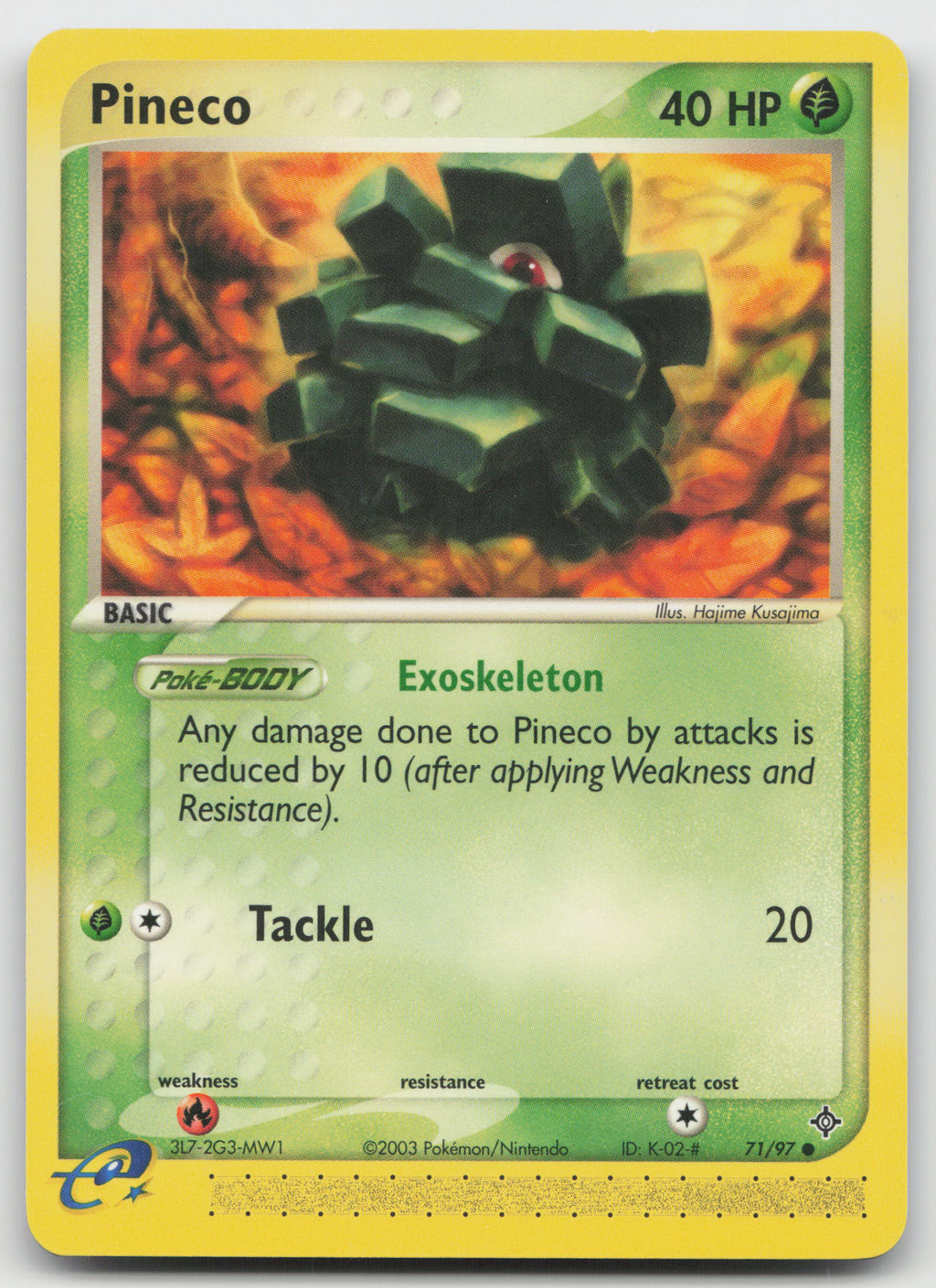 Pineco Common Normal Dragon 71/97 NM