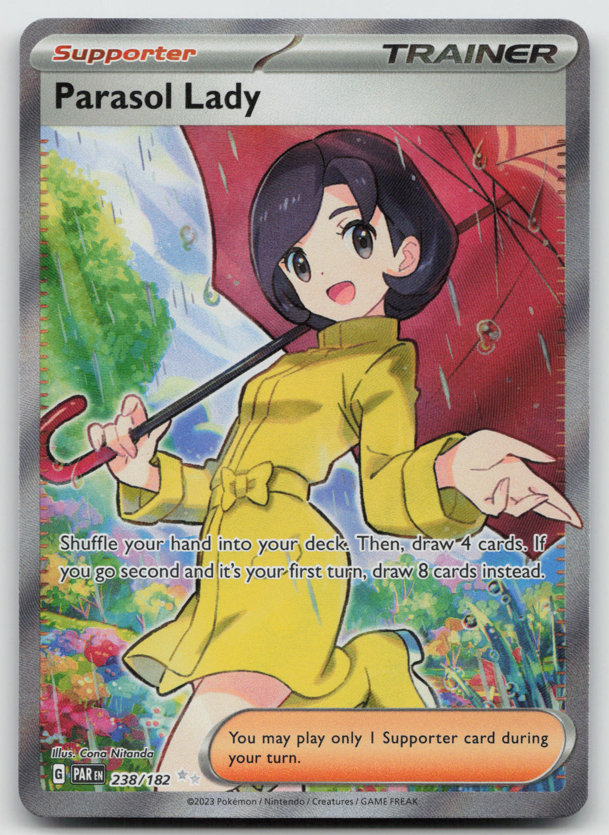 Parasol Lady Ultra Rare Holo SV04: Paradox Rift 238/182 NM