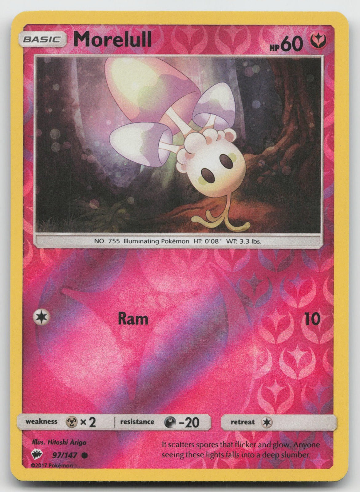 Morelull Reverse Holo Common SM - Burning Shadows 97/147 LP
