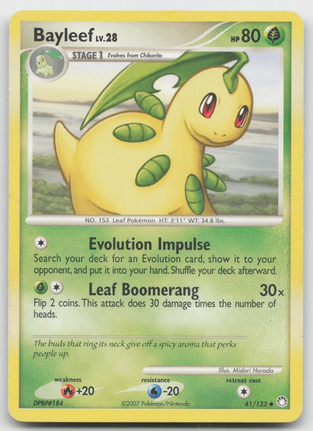 Bayleef Uncommon Mysterious Treasures 41/123 MP