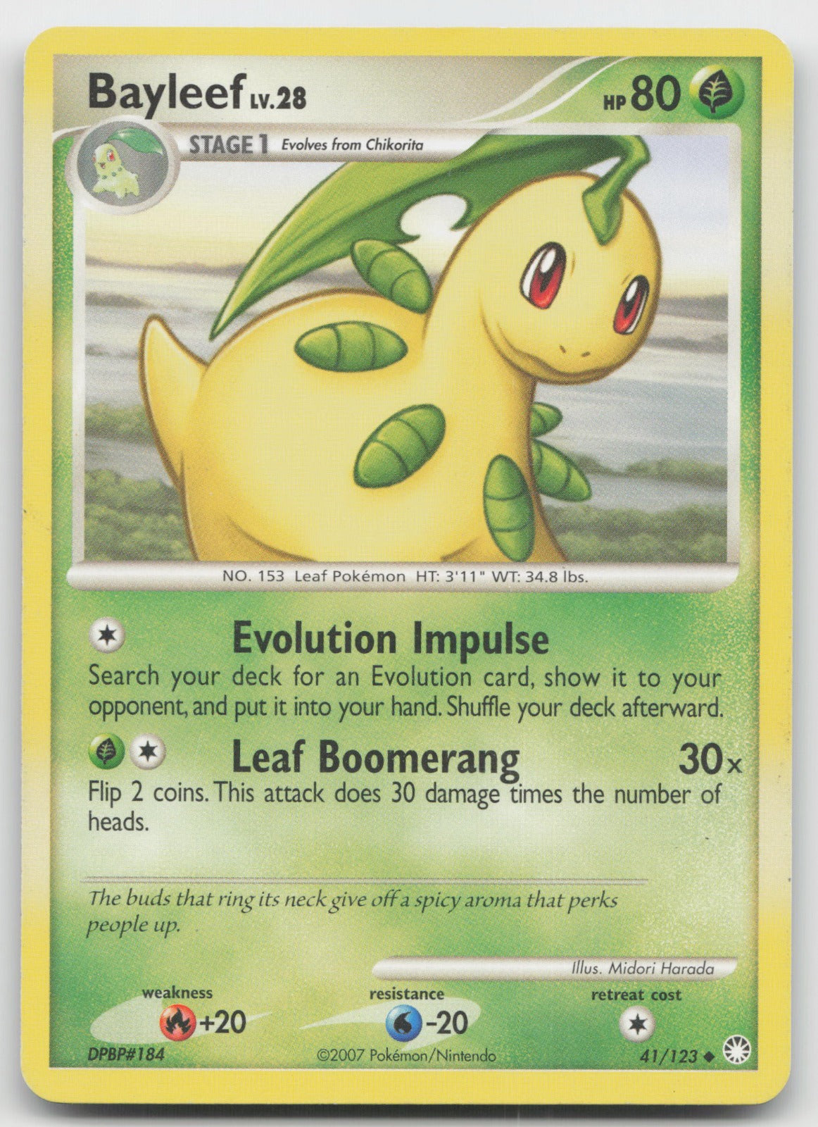 Bayleef Uncommon Mysterious Treasures 41/123 MP