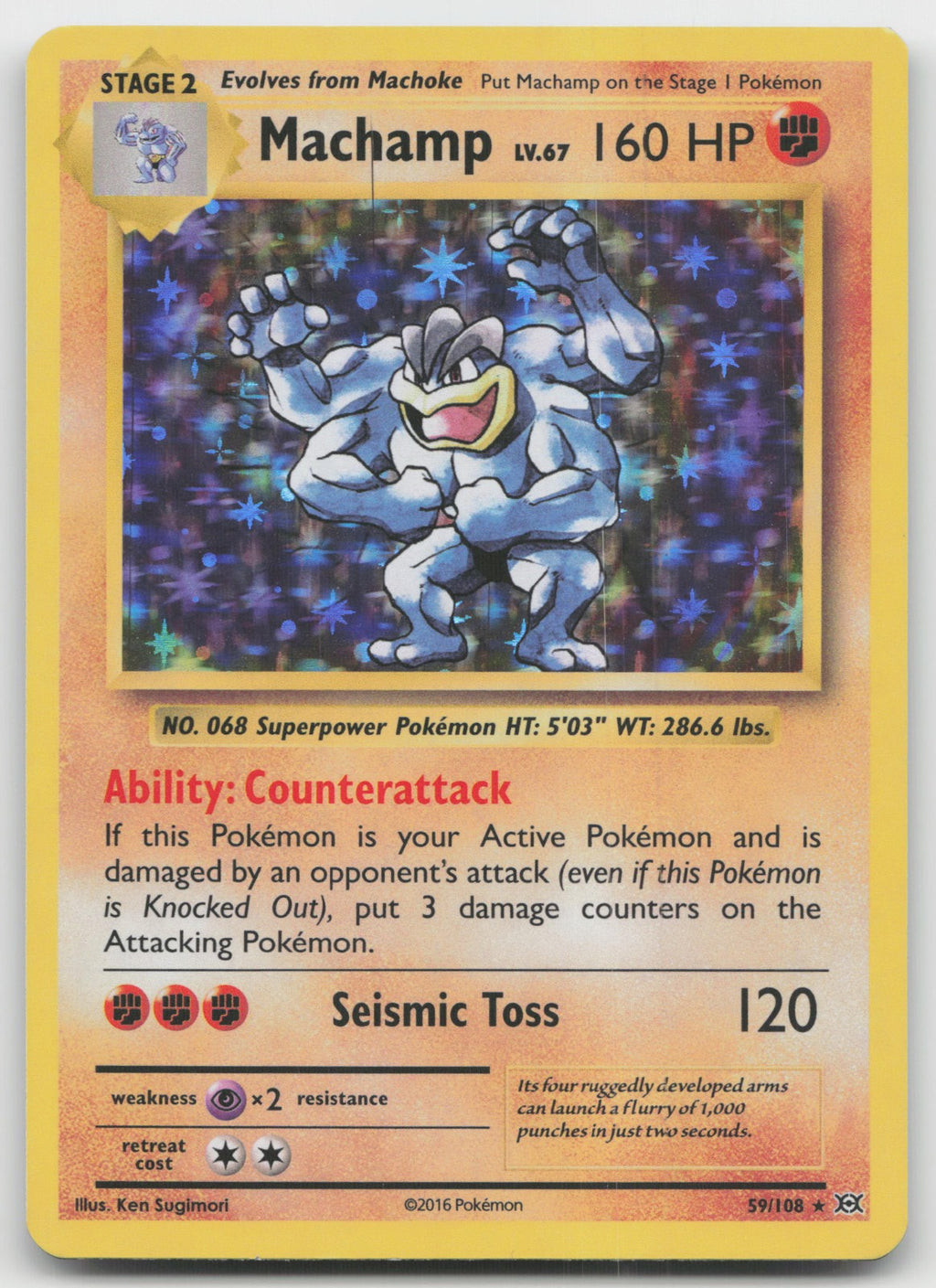 Machamp Holo Rare XY - Evolutions 59/108 NM