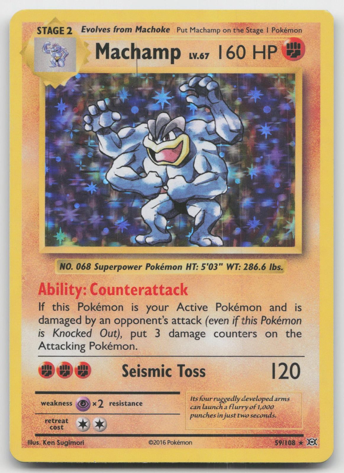 Machamp Holo Rare XY - Evolutions 59/108 NM
