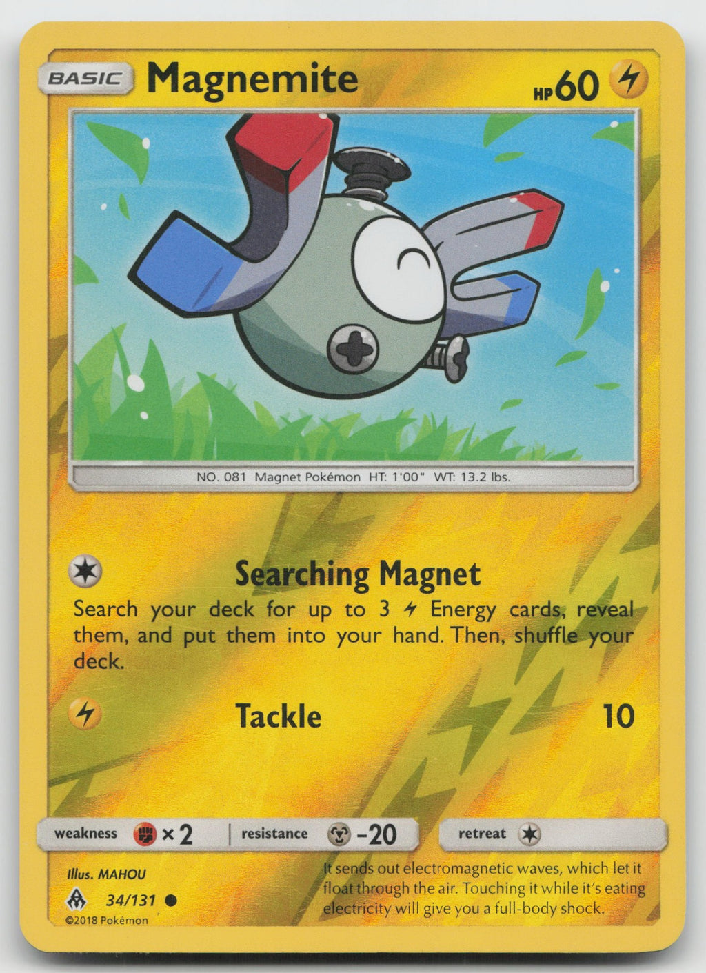 Magnemite Reverse Holo Common SM - Forbidden Light 34/131 NM