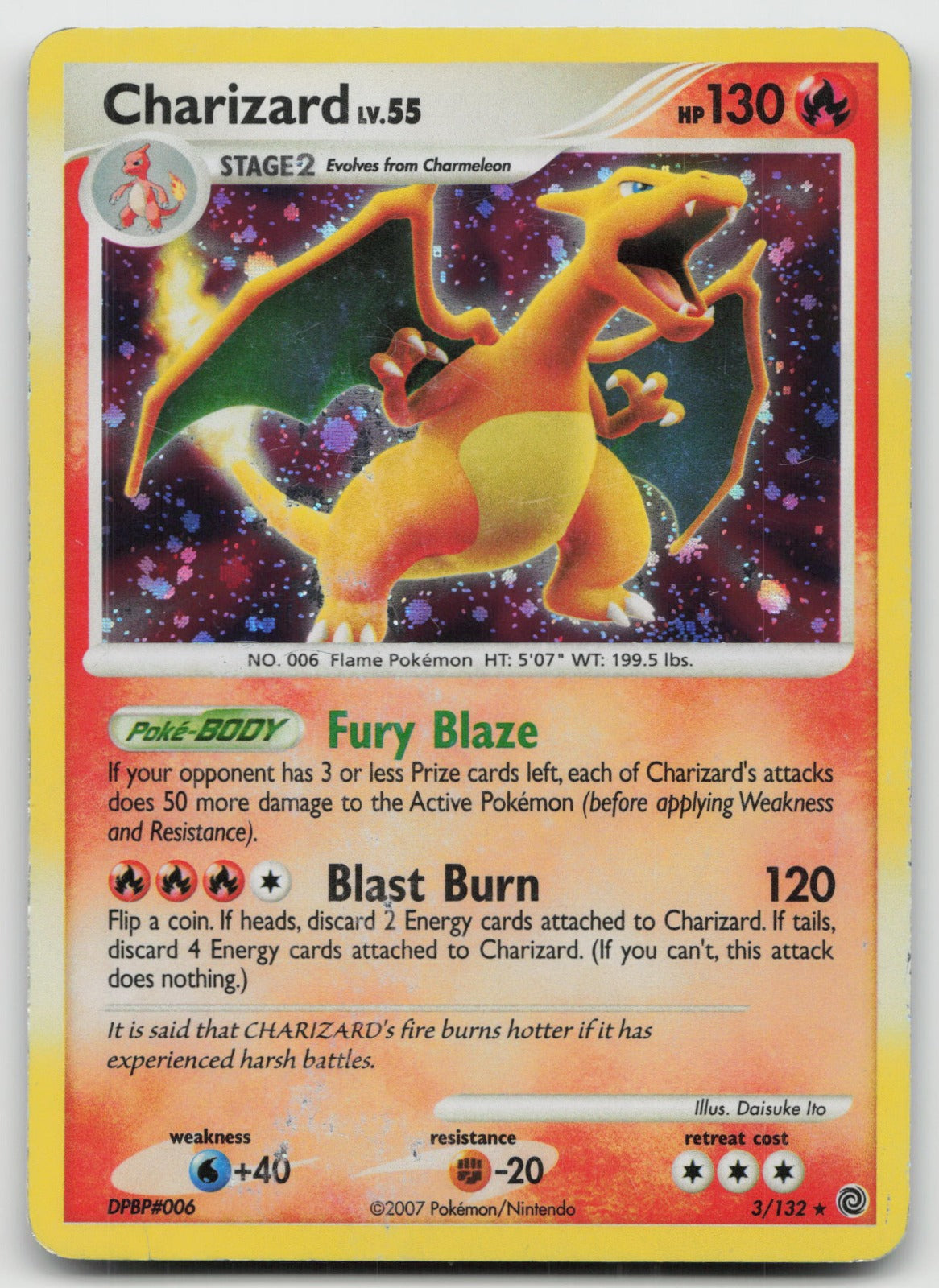 Charizard Holo Rare Secret Wonders 3/132 DMG