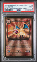Charizard Pokemon Celebrations Ultra-Premium Collection Gold Metal 4/102 PSA 9