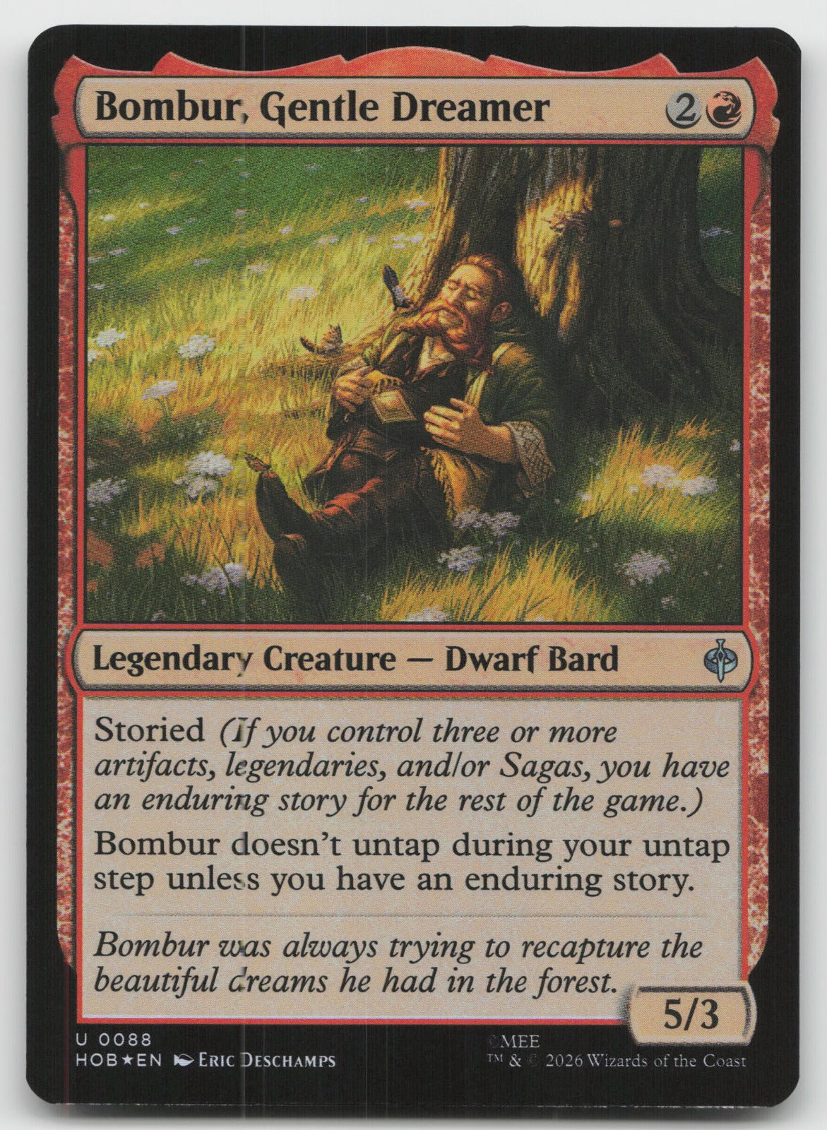 Bombur, Gentle Dreamer U Foil The Hobbit 88 NM