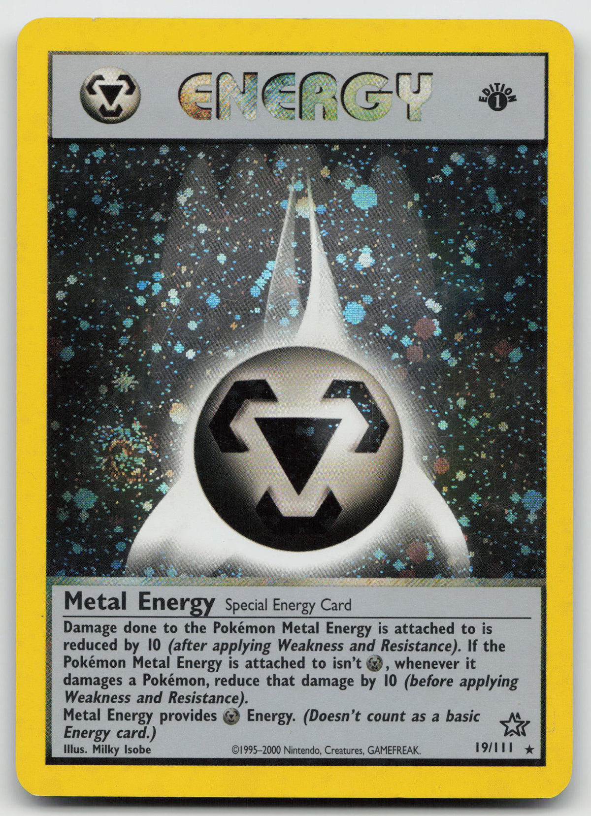 Metal Energy Holo Rare 1st Edition Neo Genesis 19/111 MP