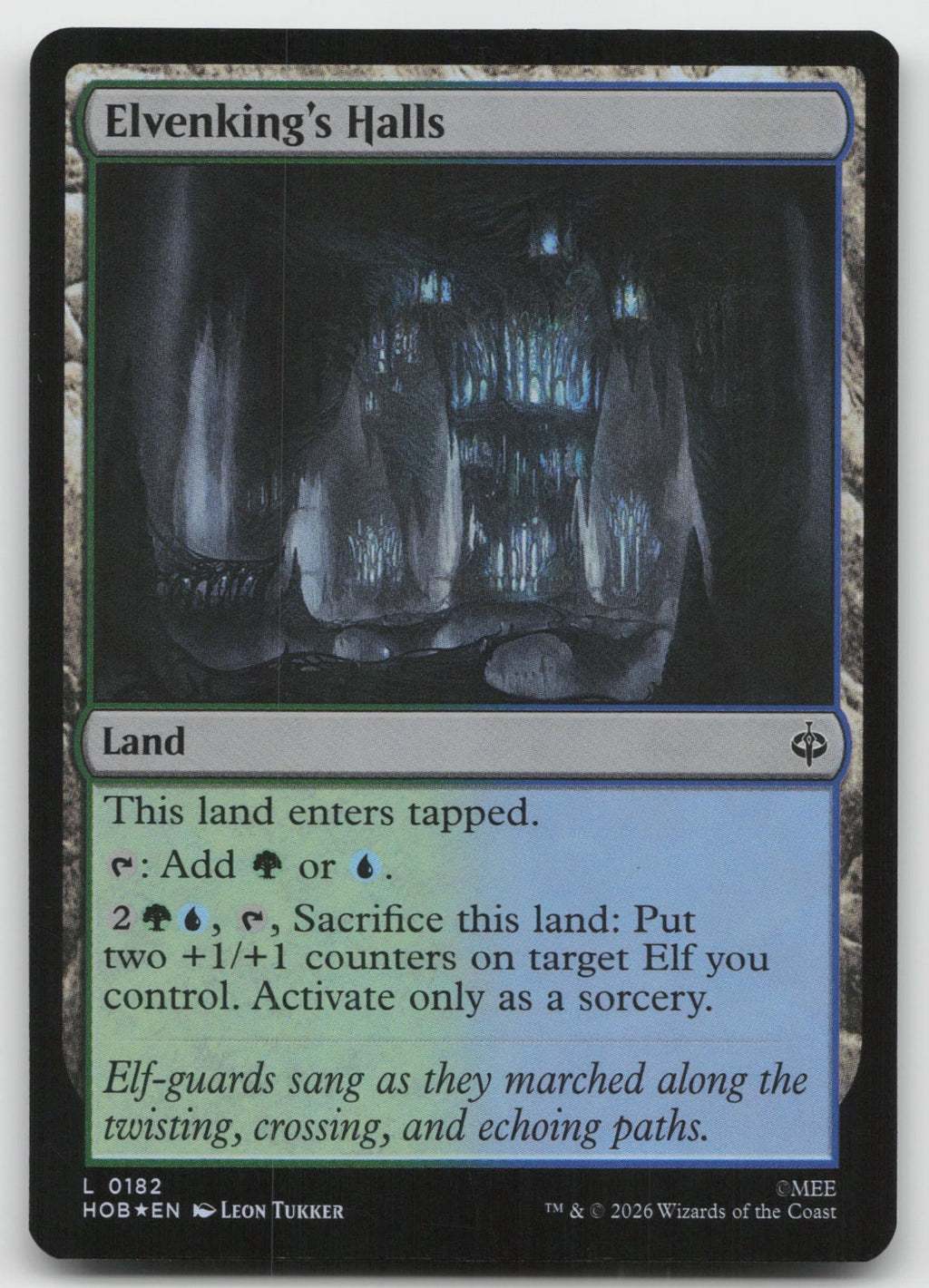 Elvenking's Halls L Foil The Hobbit 182 NM