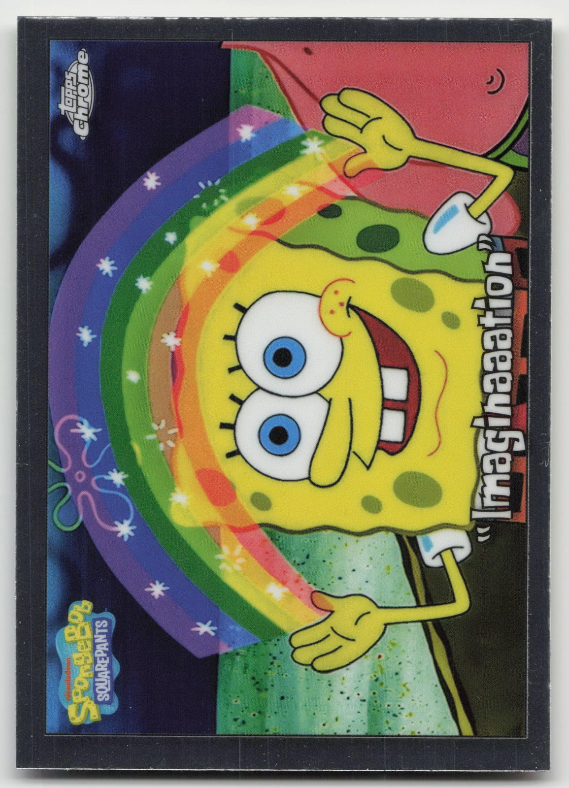"Imaginaaation" Base Topps Chrome SpongeBob SquarePants 25th Anniversary 64 NM