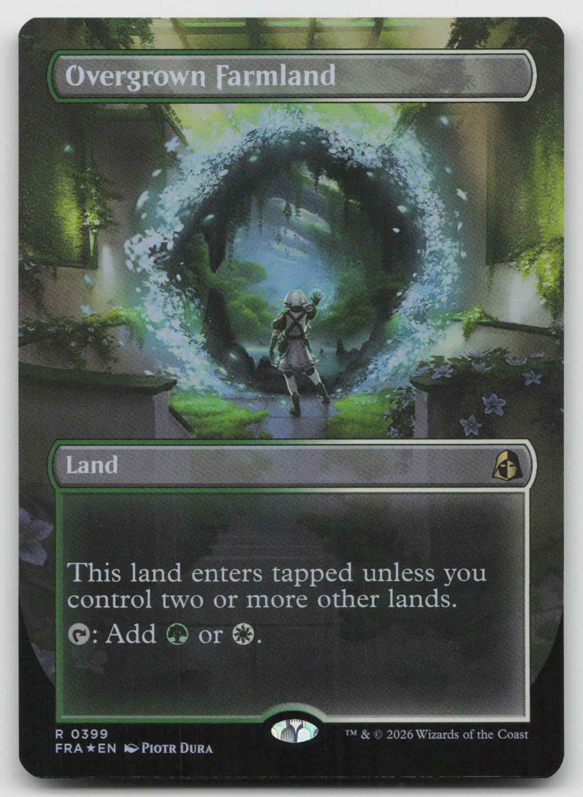 Overgrown Farmland (Borderless) R Foil Reality Fracture 399 NM
