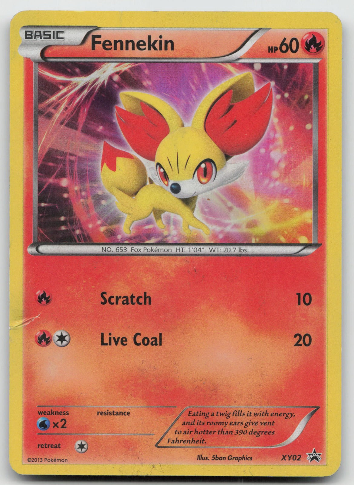Fennekin Promo Holo XY02 DMG