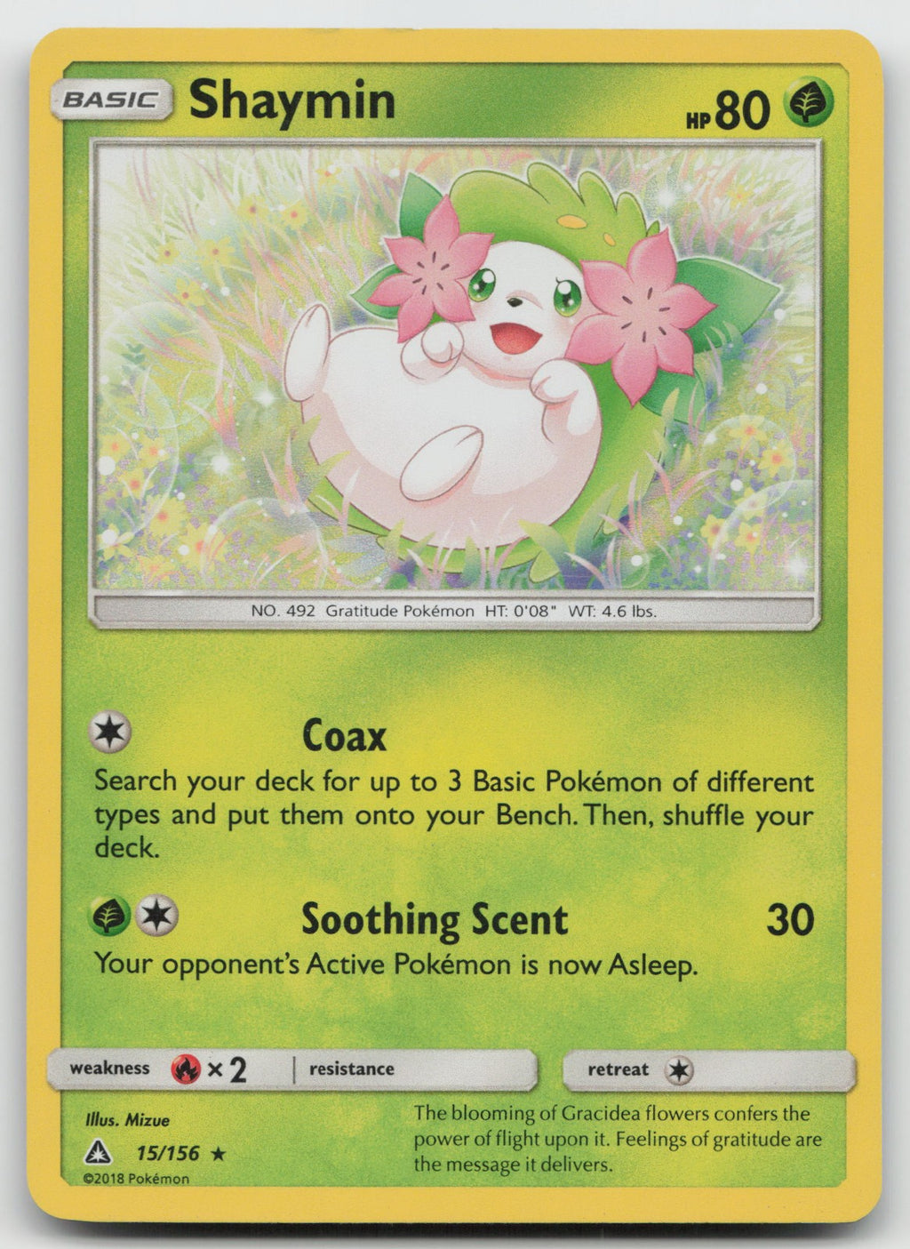Shaymin Holo Rare SM - Ultra Prism 15/156 LP