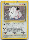 Clefairy Holo Rare Holo Base Set 5/102 VERY DAMAGED