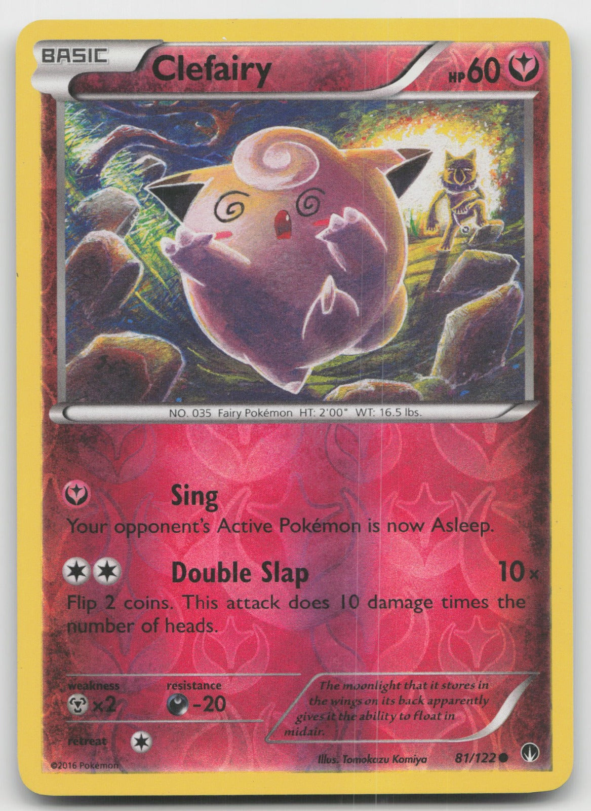 Clefairy Common Reverse Holo XY - BREAKpoint 81/122 LP