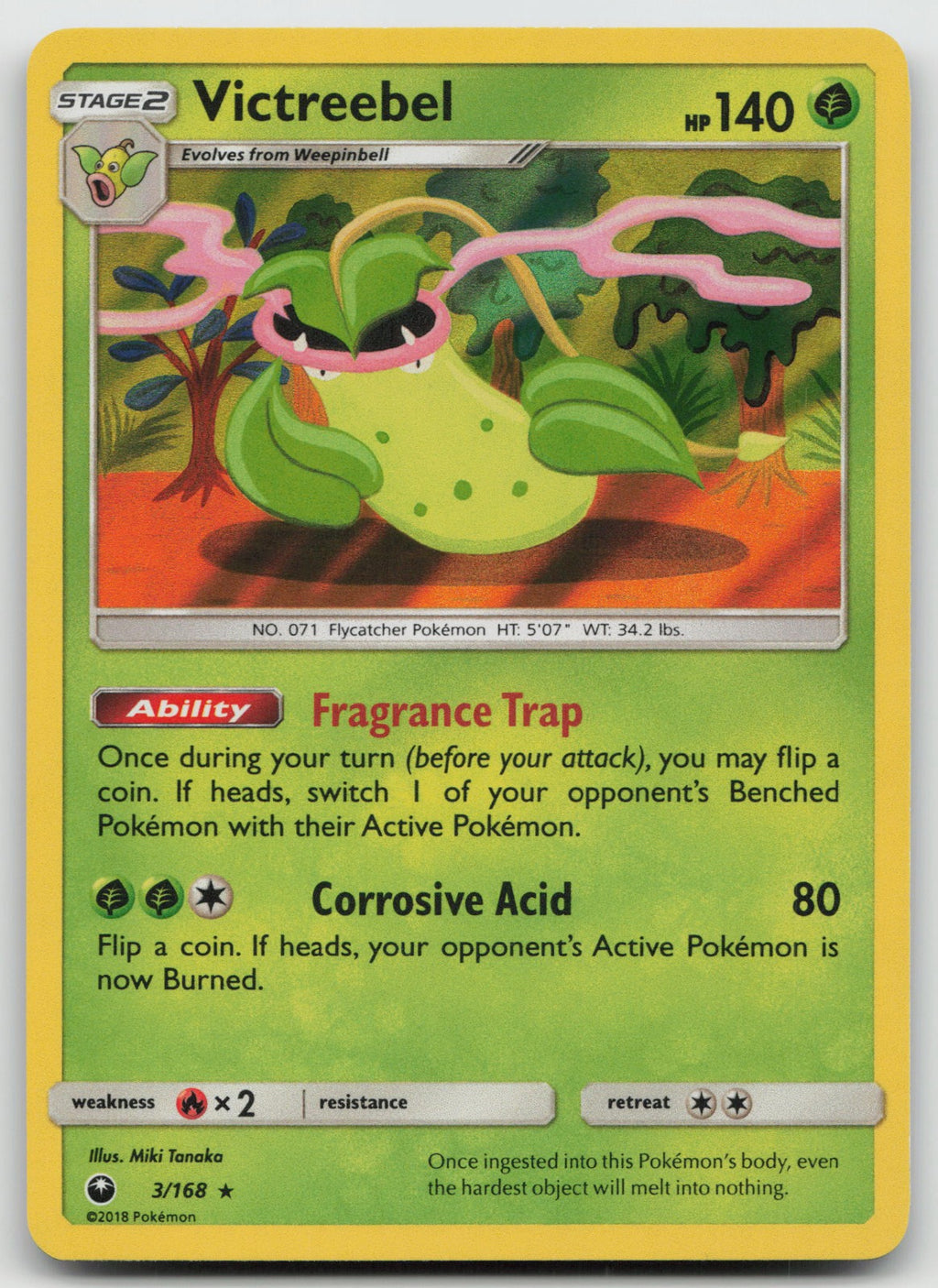 Victreebel Holo Rare SM - Celestial Storm 3/168 NM