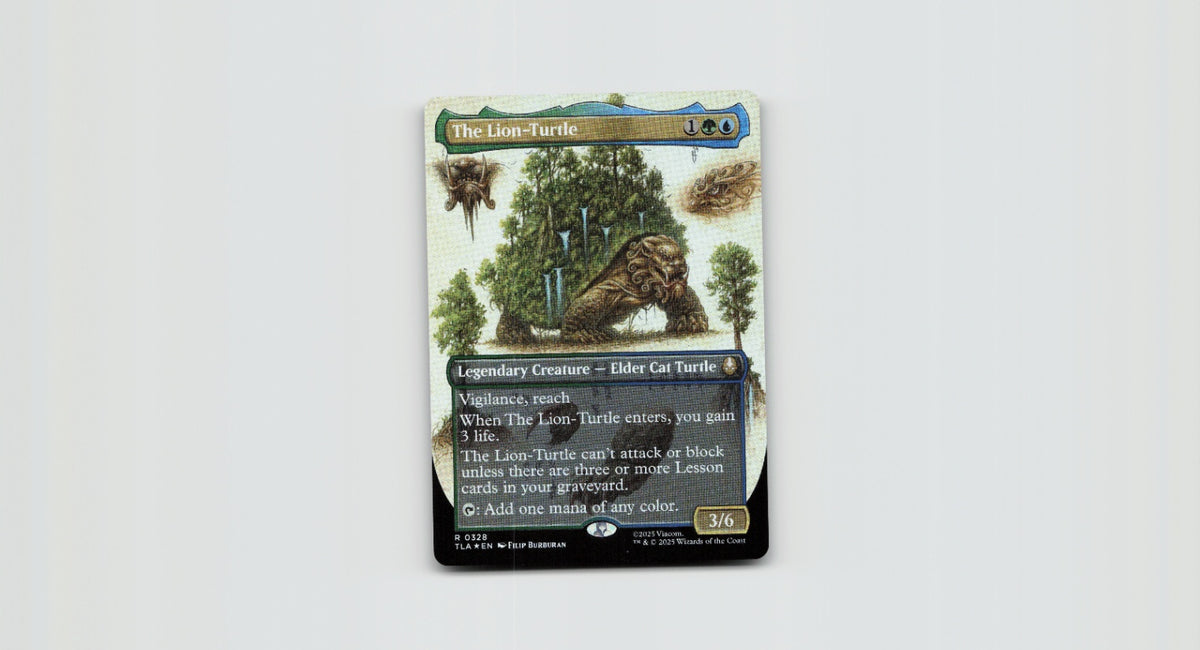 The Lion-Turtle (Borderless) R Foil Avatar: The Last Airbender 328 NM