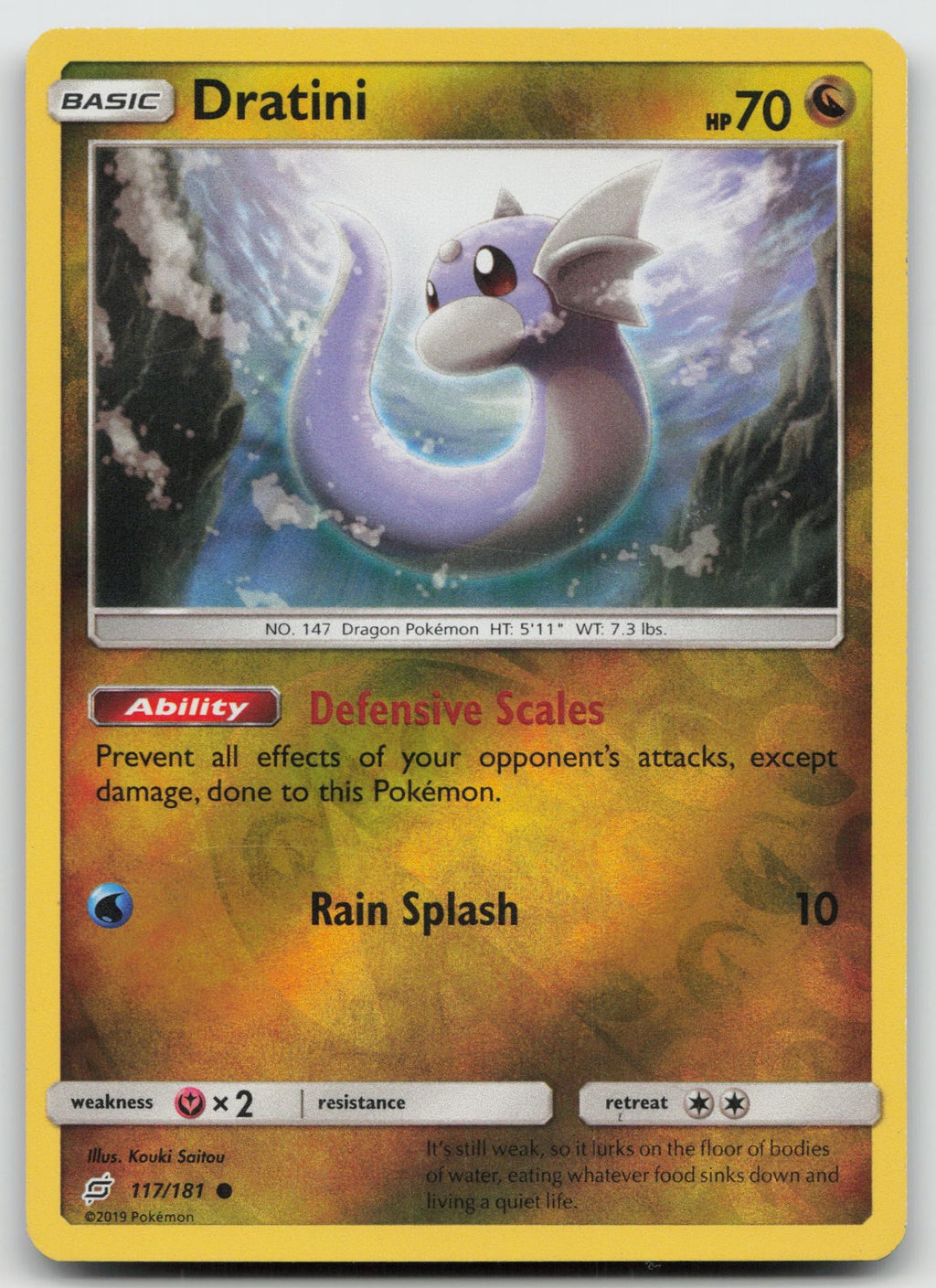 Dratini Reverse Holo Common SM - Team Up 117/181 LP