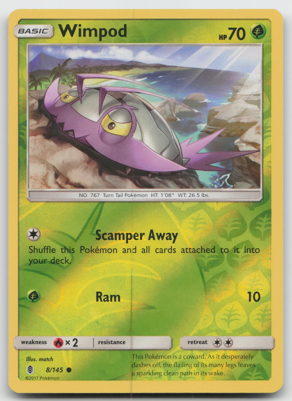 Wimpod Reverse Holo Common SM - Guardians Rising 8/145 LP