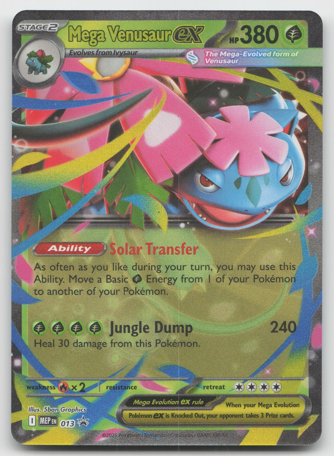 Mega Venusaur ex Holo ME: Mega Evolution Promo MEP013 NM