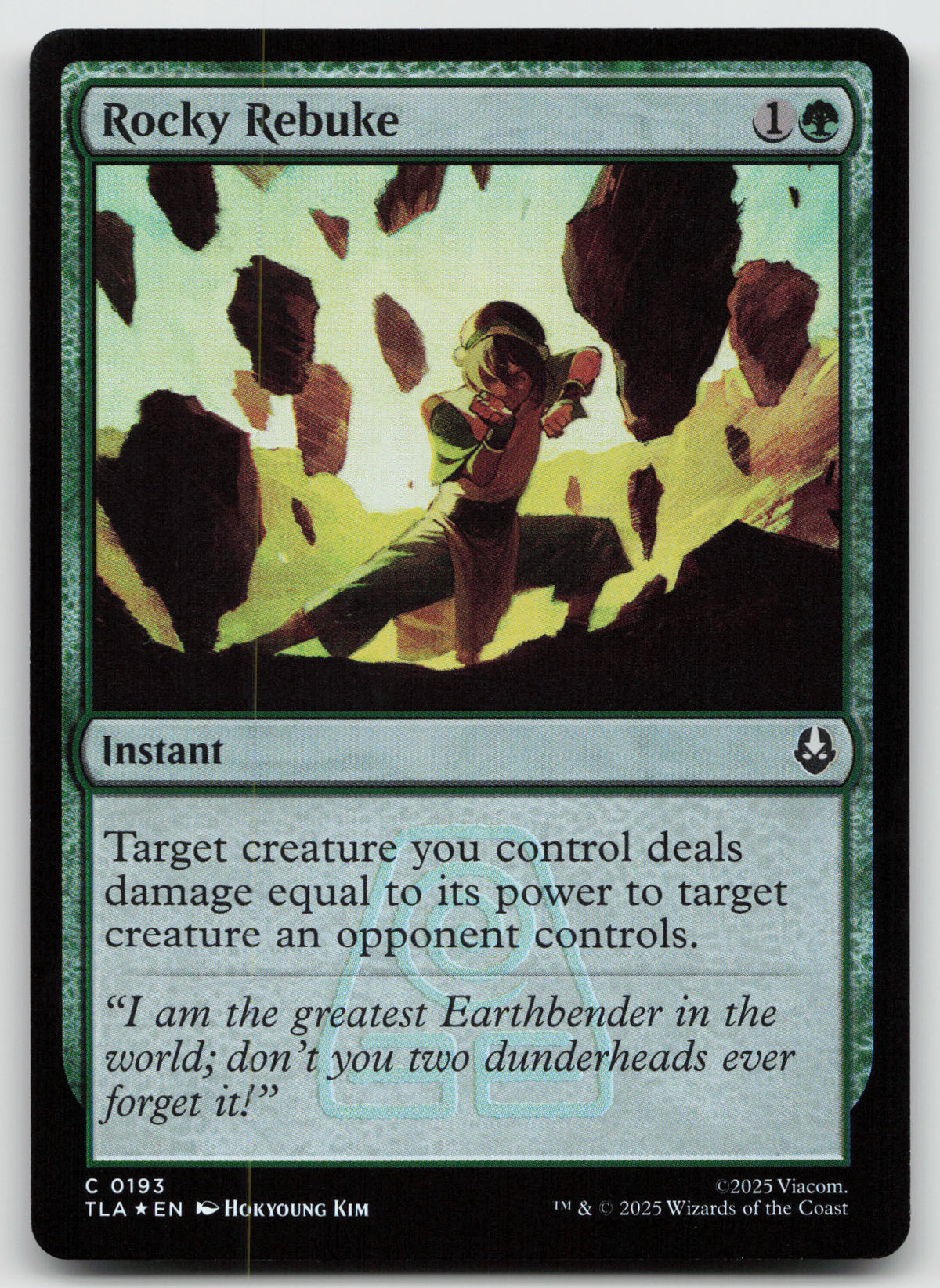 Rocky Rebuke C Foil Avatar: The Last Airbender 193 NM