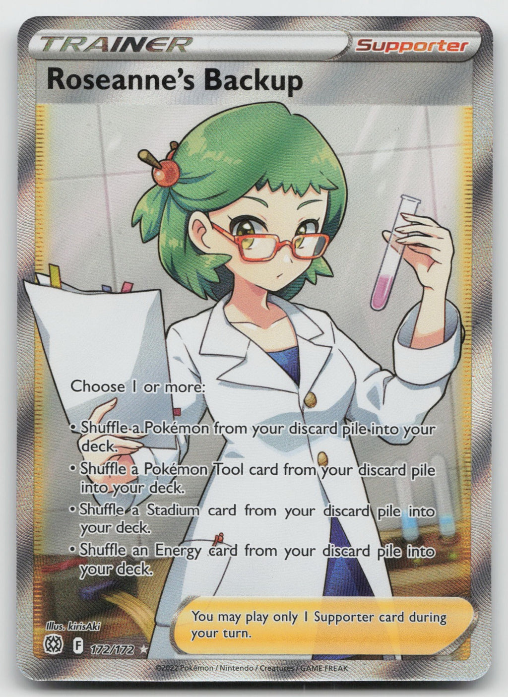 Roseanne's Backup (Full Art) Holo Ultra Rare SWSH09: Brilliant Stars 172/172 NM