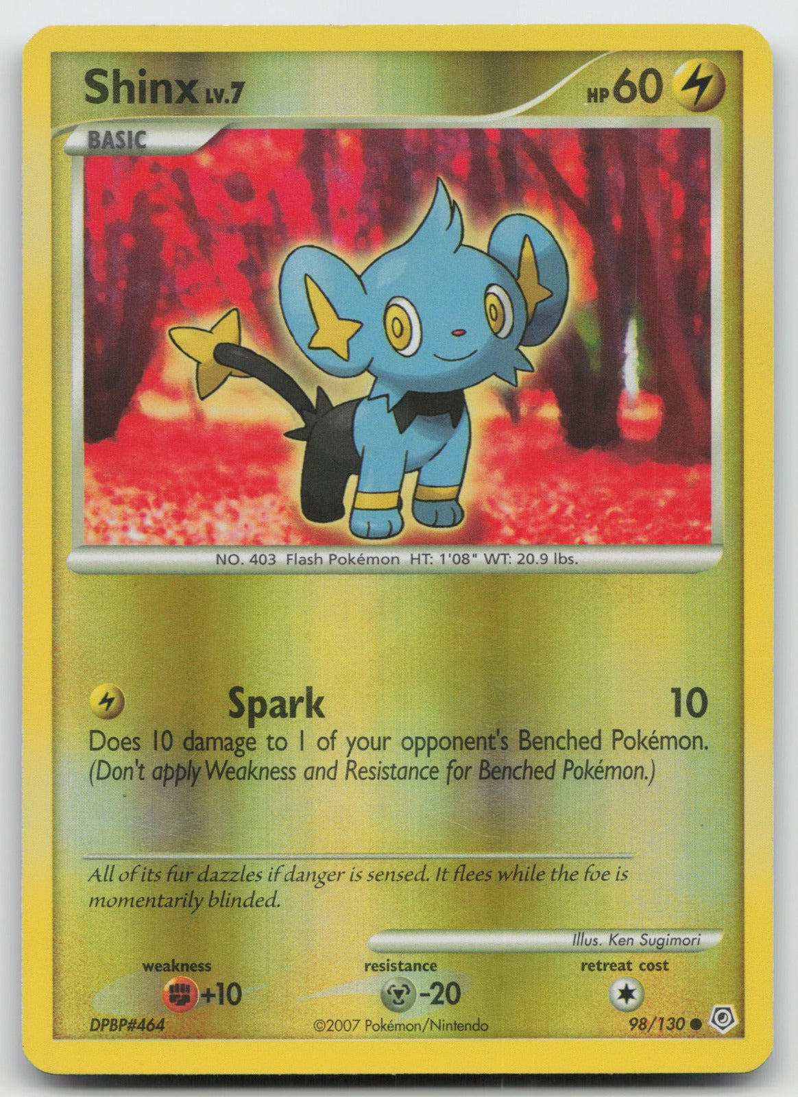 Shinx Common Reverse Holo Diamond and Pearl 98/130 LP