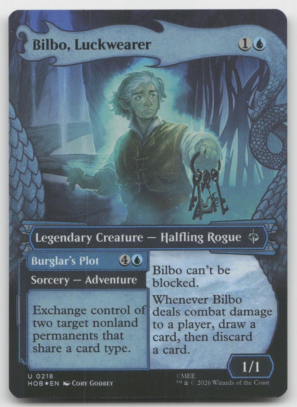 Bilbo, Luckwearer (Showcase) U Foil The Hobbit 218 NM