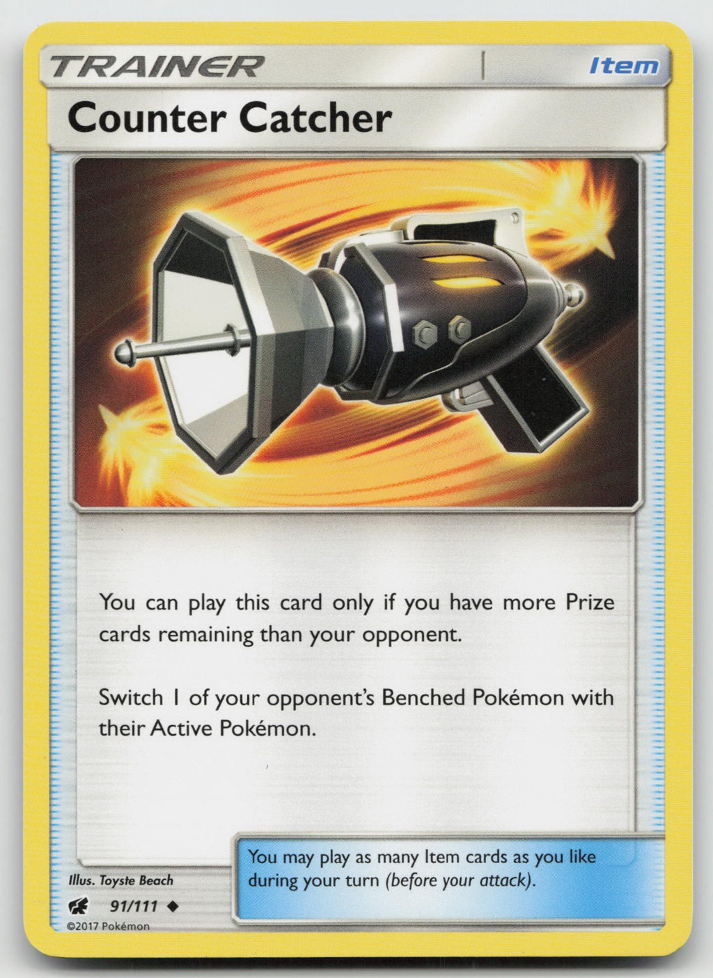 Counter Catcher Uncommon SM - Crimson Invasion 91/111 VLP
