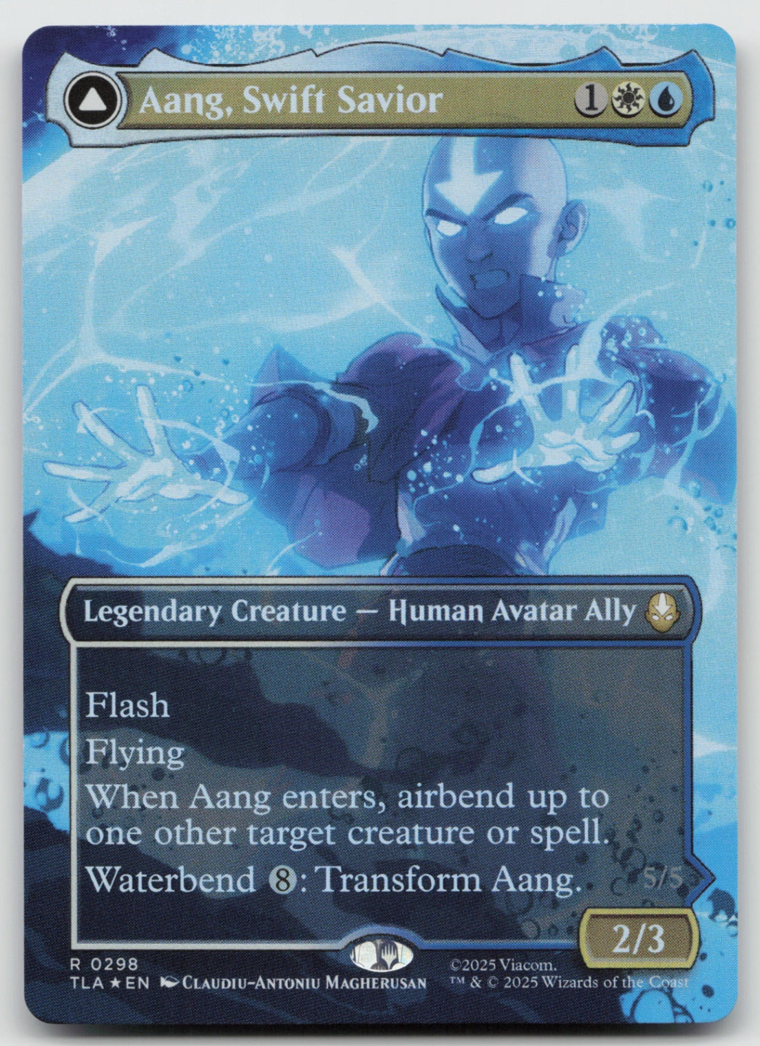 Aang, Swift Savior () (Borderless) R Foil Avatar: The Last Airbender 298 NM