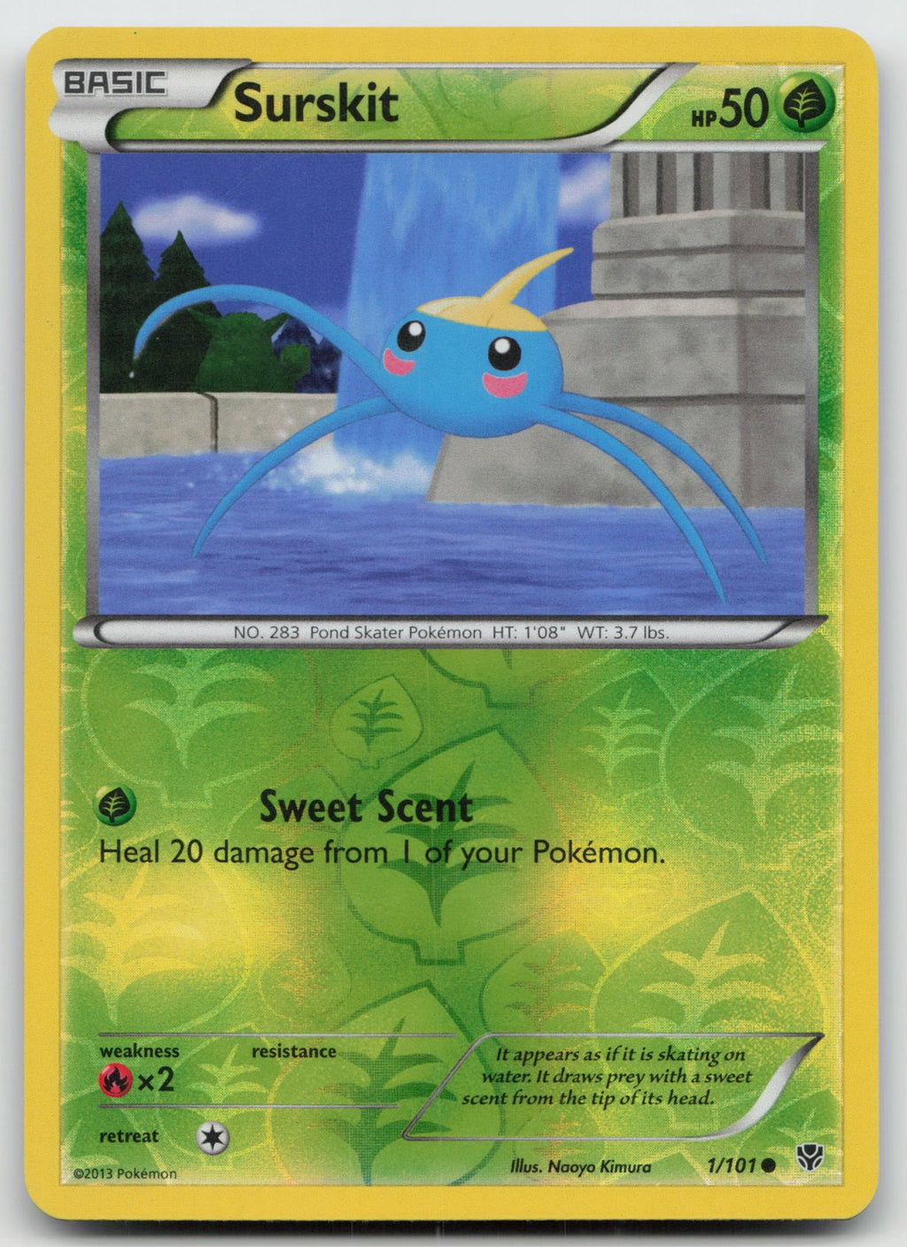 Surskit Common Reverse Holo Plasma Blast 1/101 LP
