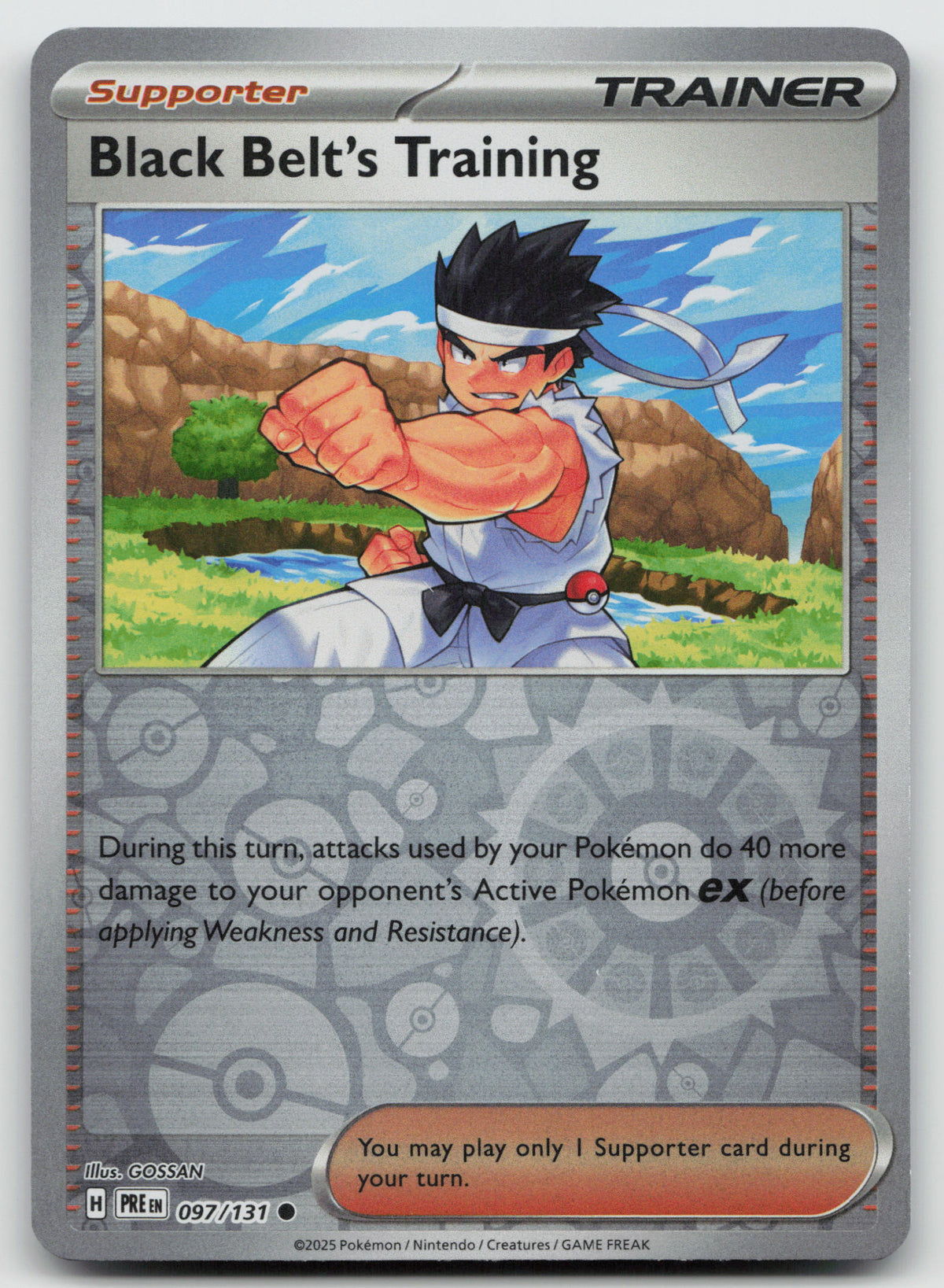Black Belt's Training - Common Reverse Holo SV: Prismatic Evolutions 097/131 NM