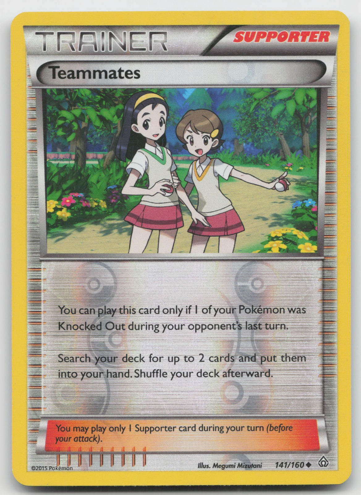 Teammates Uncommon Reverse Holo XY - Primal Clash 141/160 LP