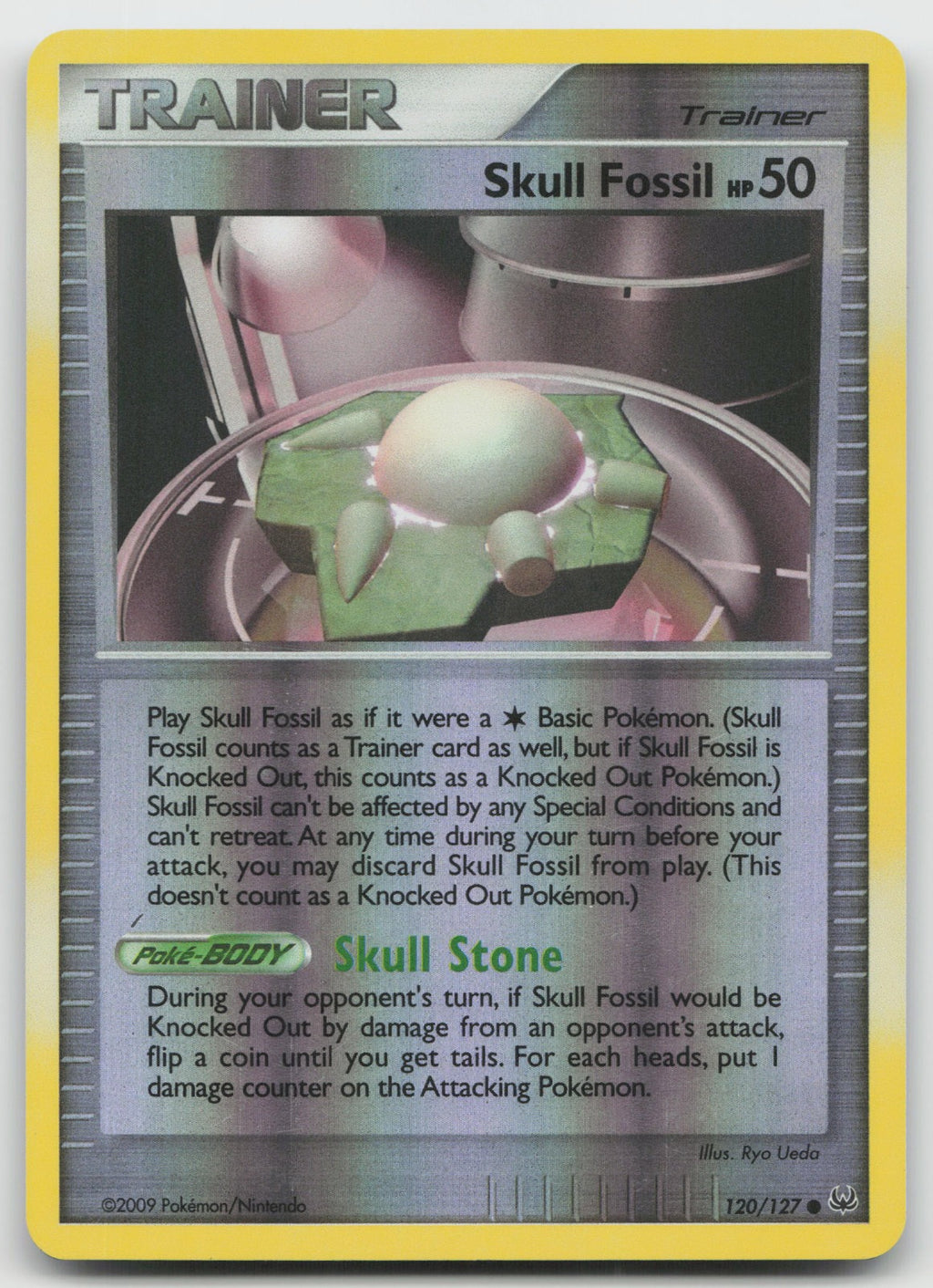 Skull Fossil Common Reverse Holo Platinum 120/127 LP