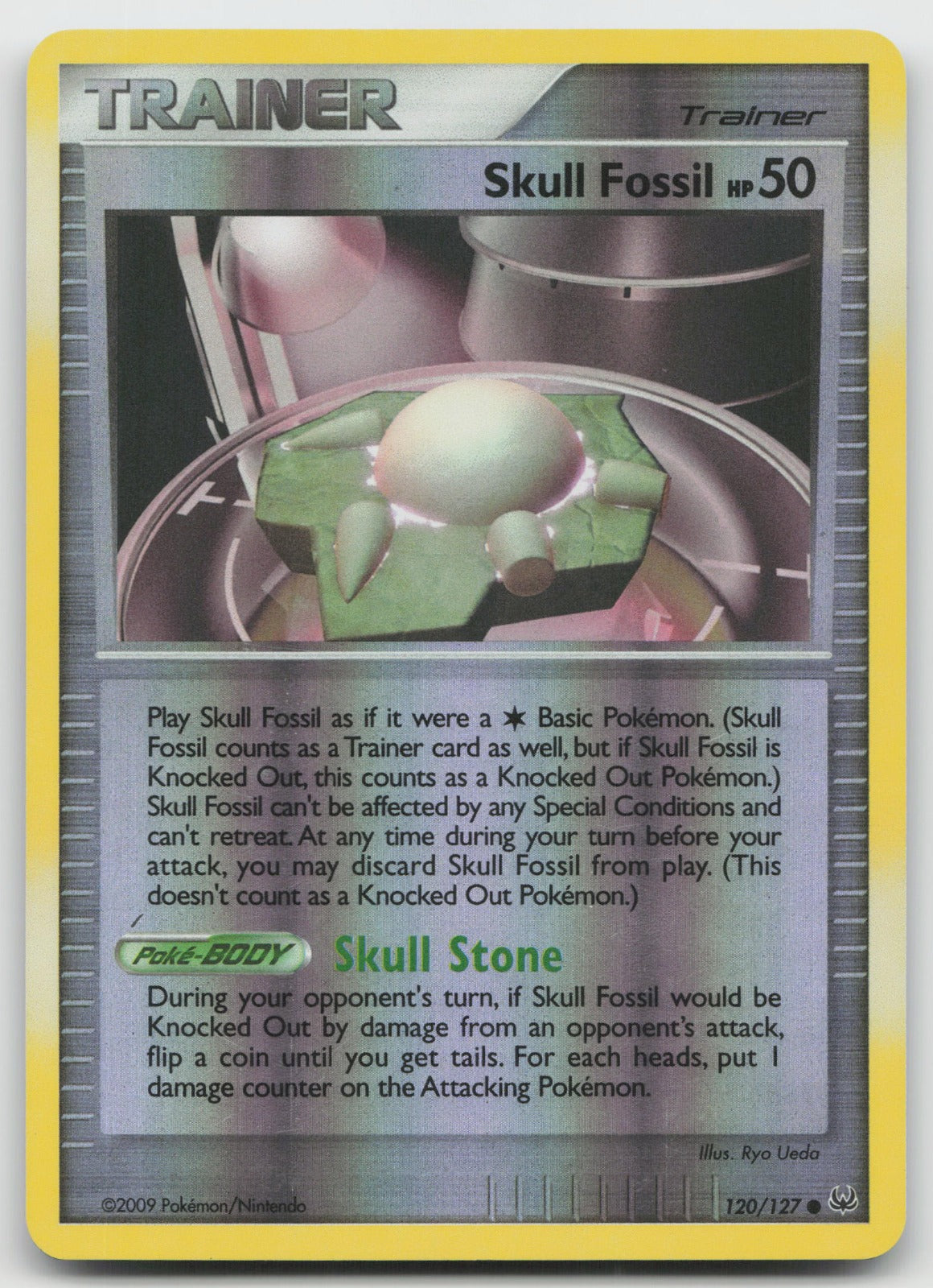 Skull Fossil Common Reverse Holo Platinum 120/127 LP