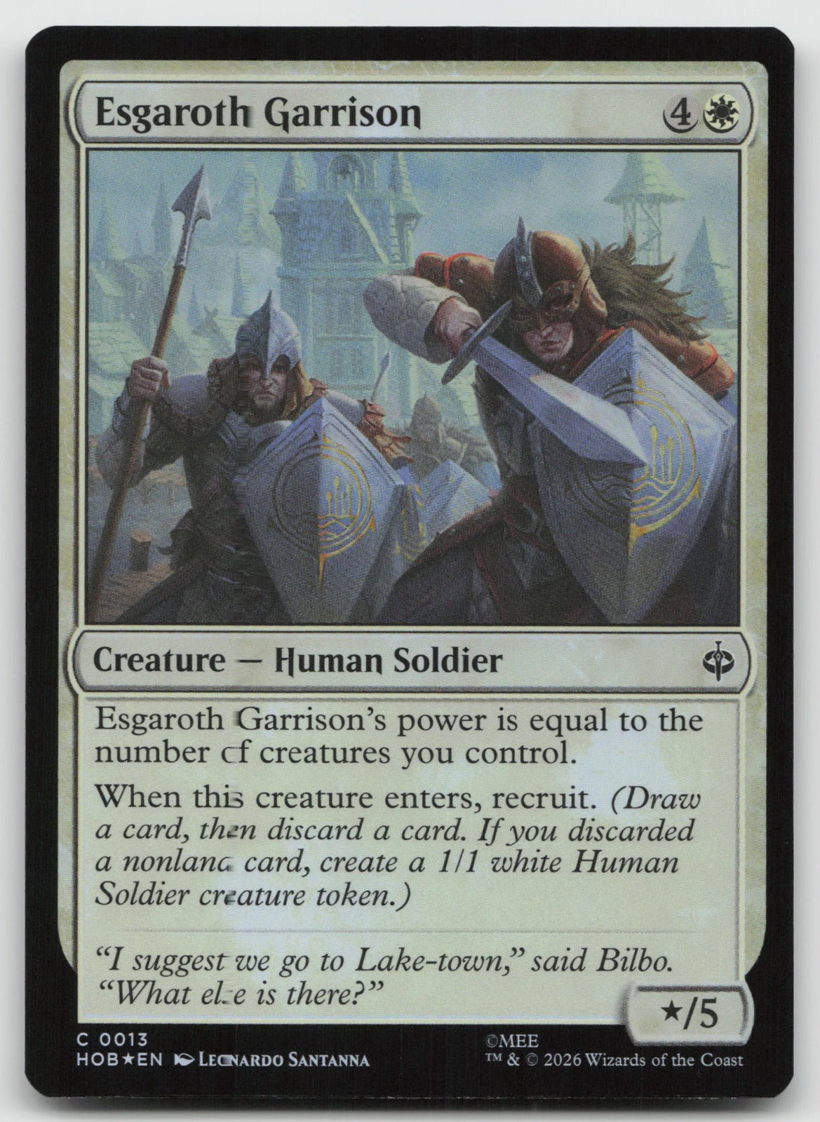 Esgaroth Garrison C Foil The Hobbit 13 NM
