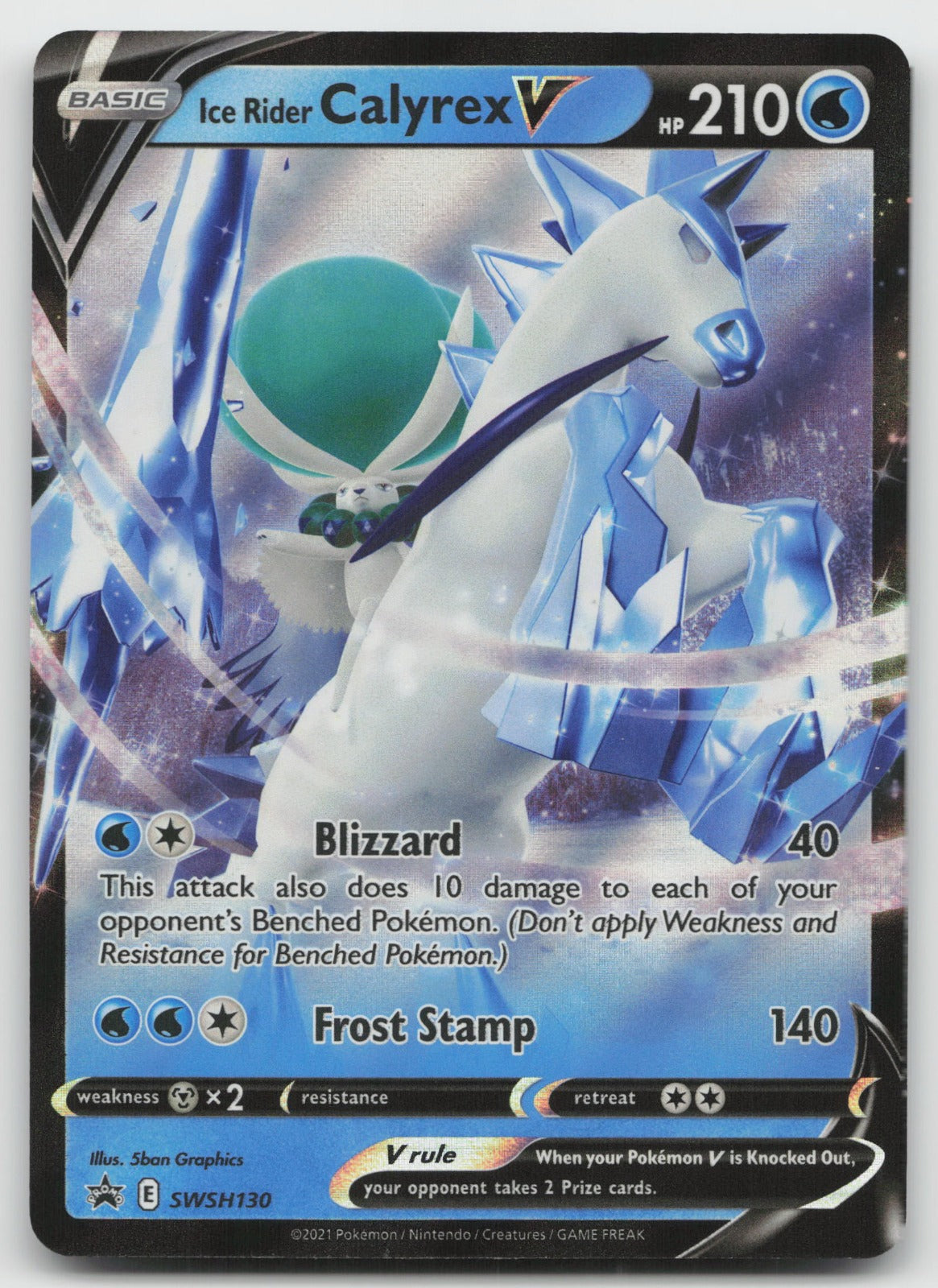 Ice Rider Calyrex V Promo SWSH: Sword & Shield Promo Cards SWSH130 NM