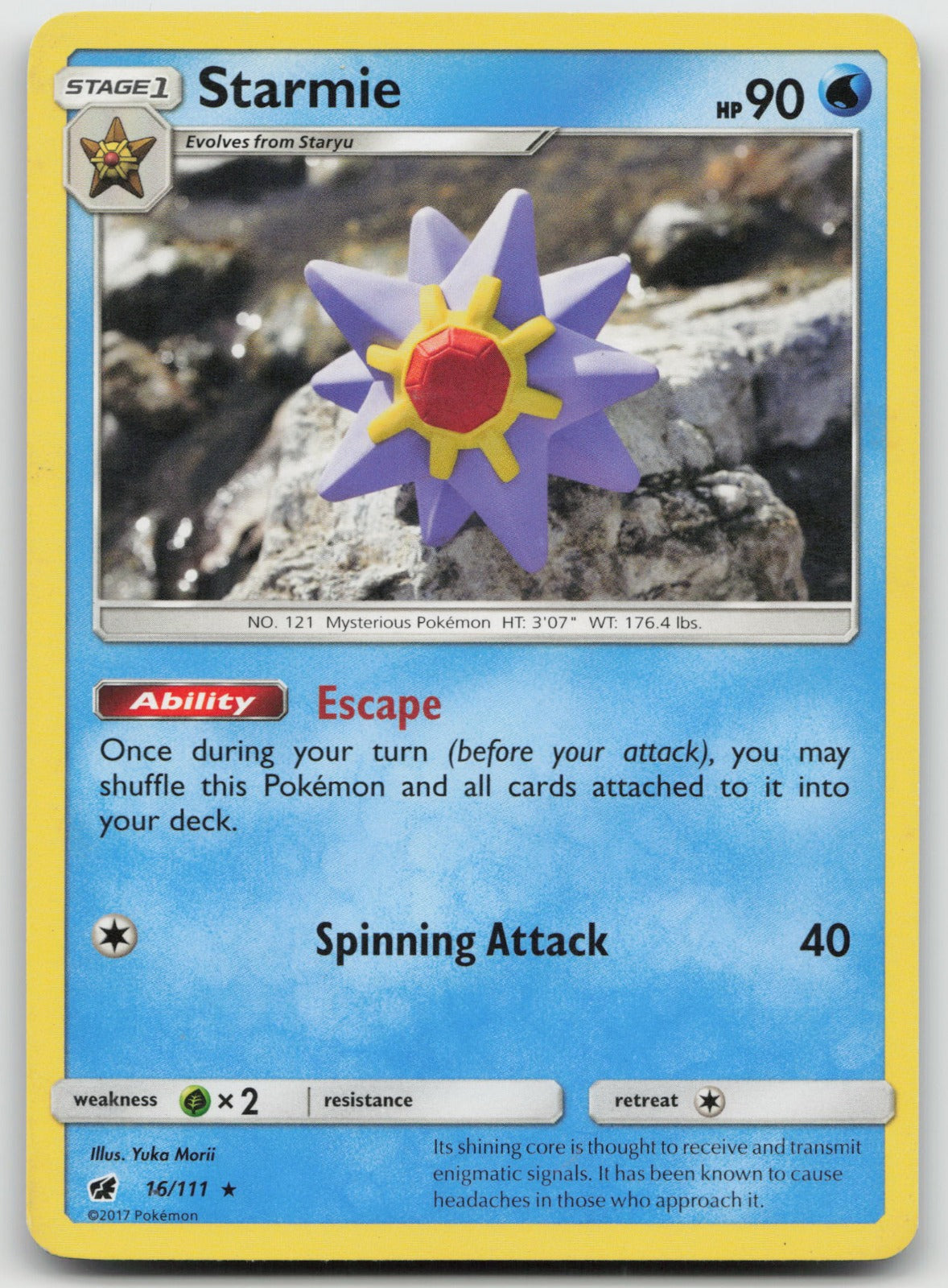 Starmie Rare SM - Crimson Invasion 16/111 LP