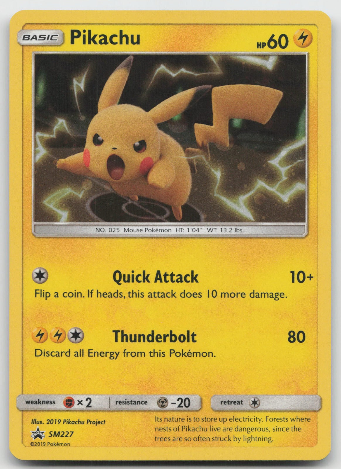 Pikachu Promo Holo SM Mewtwo Chest SM227 NM/VLP