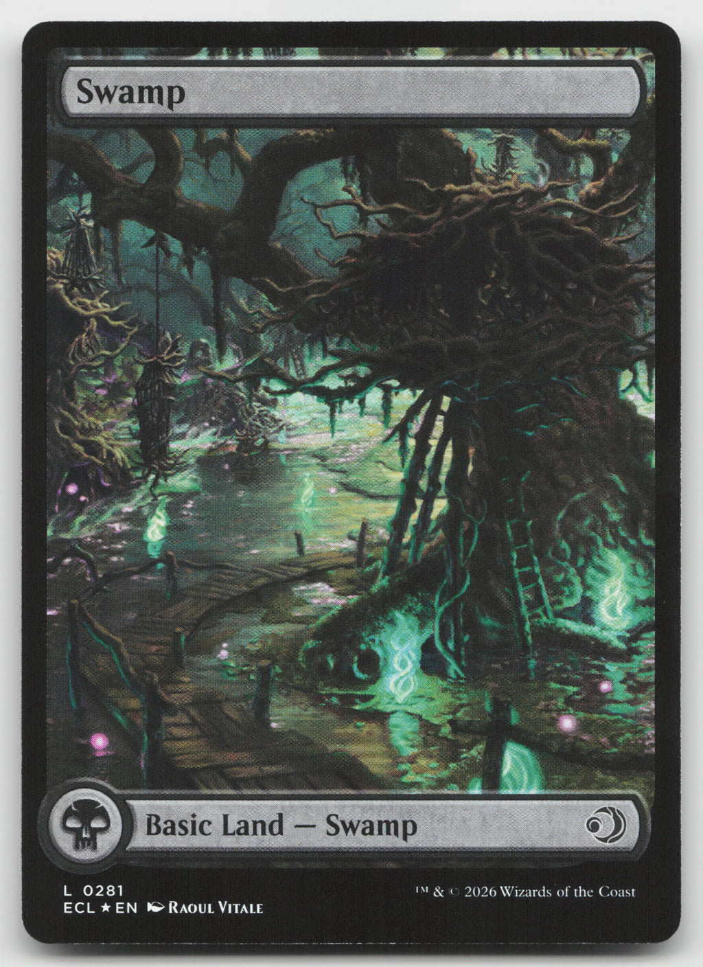Swamp (0281) L Foil Lorwyn Eclipsed 281 NM