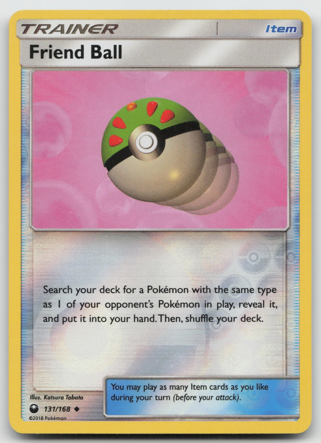 Friend Ball Reverse Holo Uncommon SM - Celestial Storm 131/168 NM