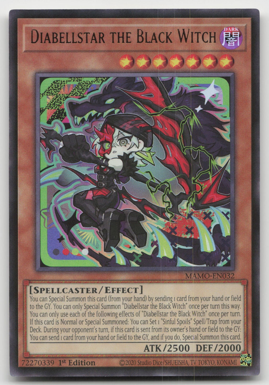 Diabellstar the Black Witch 1st Ultra Rare Magnificent Monsters MAMO-EN032 NM